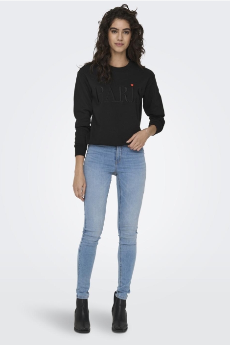 Jacqueline de Yong jdyparis l/s emb sweat jrs